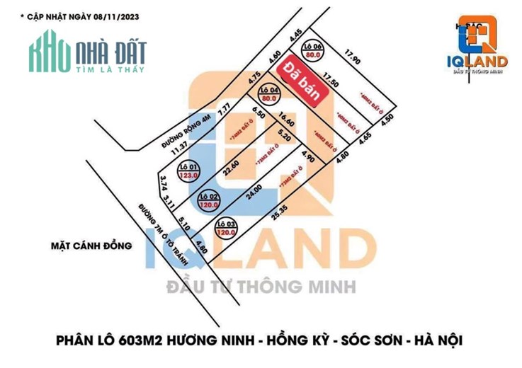 80m BAO SANG TÊN tại Hương Ninh-Hồng Kỳ-SS gần QL 3