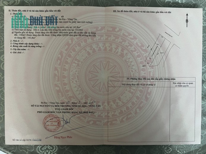 Cần Bán Lô Đất Ở Đô Thị Huyện Long Điền, Bà Rịa – Vũng Tàu