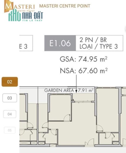 CHỦ NGỘP BÁN GẤP CĂN HỘ 2PN 82m2 Masterise Centre Point - Vinhomes Grand Park - Chỉ 3.6 tỷ ( 43tr/