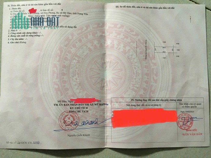 Cần bán nhanh lô liền kề giãn dân Hoà Phong- thị xã Mỹ Hào, giá rẻ nhất khu vực