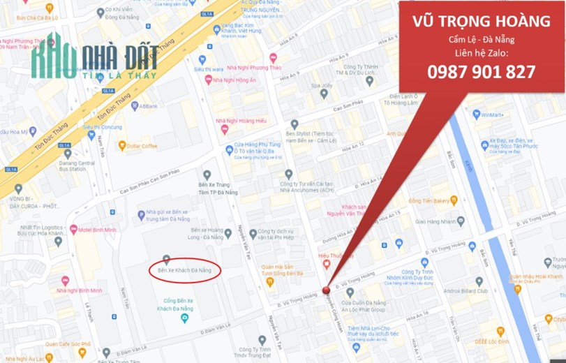 🔴💥Bán đất Vũ Trọng Hoàng, sát bến xe, P. Hòa An, Cẩm Lệ, Đà Nẵng