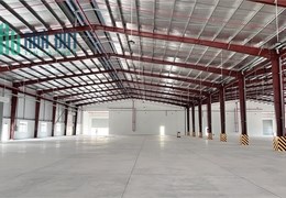 sẵn xưởng cho thuê trong KCN Thạnh Phú, cơ sở hạ tầng đẹp, kết cấu khung thép kiên cố