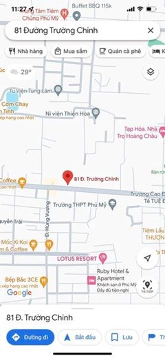Chủ Cần Bán Gấp 109m Mặt Tiền Đường Trường Chinh - Phú Mỹ, Full Thổ Cư Giá 4.9 tỷ. LH: 0373*817*178