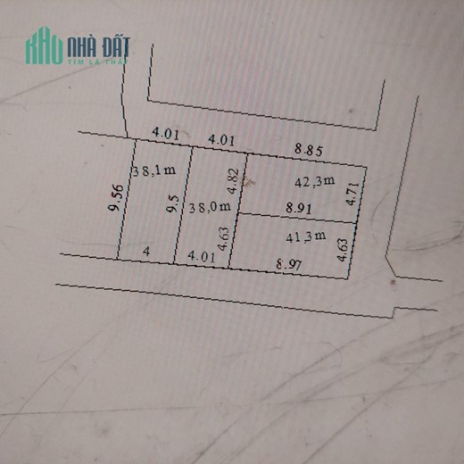 Nhỉnh tỷ -38m đất quận hà đông đường ô tô thông 
- diện tích 38m và 38,1m 
-2 lô liền nhau 
- cách