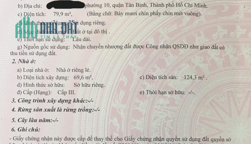 MẶT TIỀN ĐƯỜNG - NGAY CHUNG CƯ BÀU CÁT 2 – 80m2 – 10 tỷ