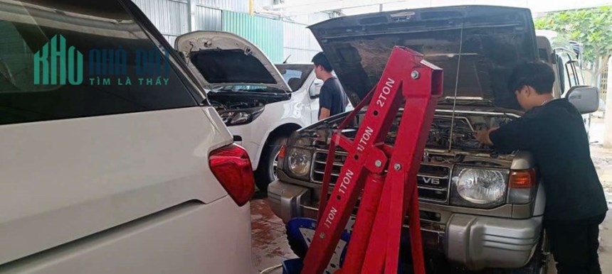 Chia sẻ mặt bằng rửa xe kết hợp gara ô tô