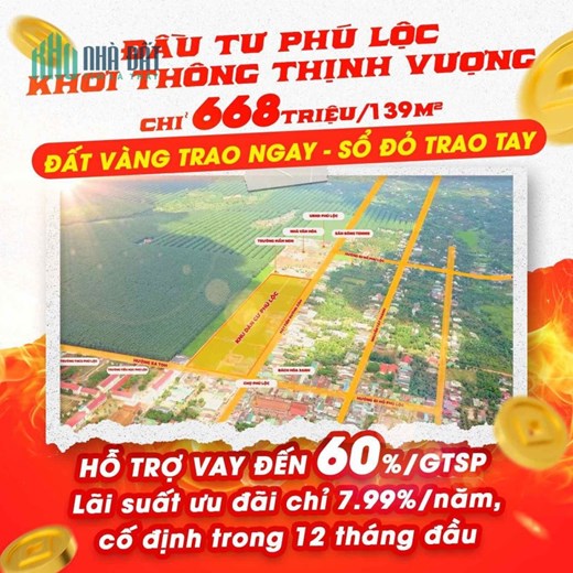 Tiết lộ vị trí tiềm năng nhất cuối năm 2023 - Đất nền Phú Lộc, Krông Năng - Đắk Lắk