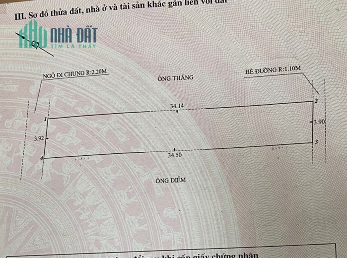 Bán đất tuyến 2 Thiên Lôi, diện tích 134m GIÁ 5 tỉ ngõ 6m cực đẹp, gần Cầu Rào