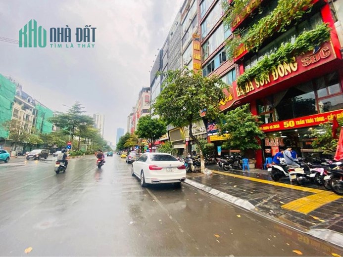 HIẾM BÁN NHÀ MP VIP TRẦN THÁI TÔNG 100M2, 9T, MẶT TIỀN 7M, HÈ ĐÁ BÓNG, KD ĐỈNH.