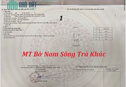 Biệt thự 10mx24m mặt tiền bờ Nam Sông Trà Khúc rộng 36m