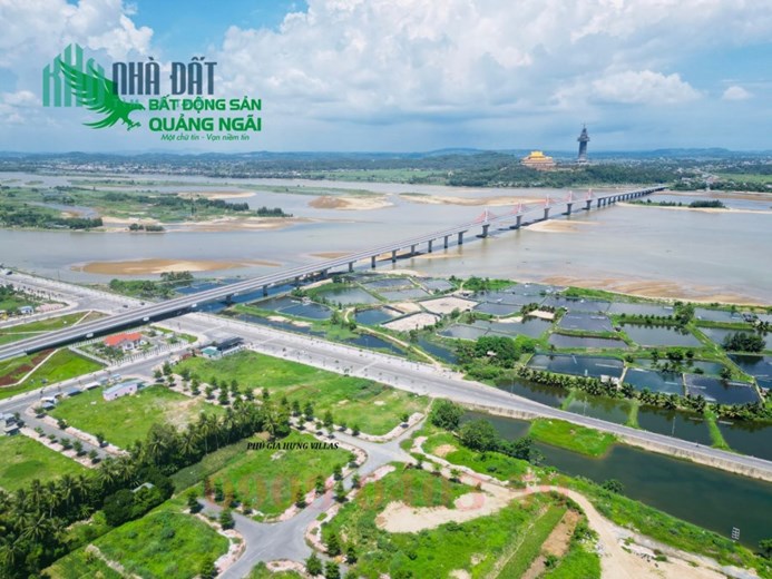 Biệt thự 10mx24m mặt tiền bờ Nam Sông Trà Khúc rộng 36m