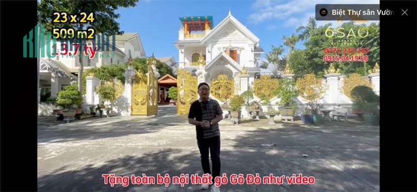BIỆT THỰ GỖ QUÝ giảm cực mạnh chỉ còn 13 tỷ tại khu biệt thự 4 sao  YOUTUBE nhà đất 6 SAO