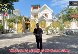 căn biệt thự GỖ QUÝ giảm cực mạnh chỉ với 13 tỷ tại khu biệt thự 4 sao  YOUTUBE nhà đất 6 SAO