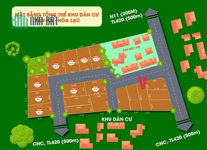 NHỈNH HƠN 1 TỶ CÓ NGAY 60,5M2 TẠI TÂN XÃ - GẦN ĐƯỜNG VÀNH ĐAI CỘNG NGHỆ CAO - TRƯỜNG ĐH FPT