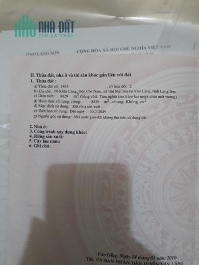 Đất gần cửa khẩu Cốc Nam, rộng rãi, thích hợp làm nhà xưởng, bãi xe bãi hàng