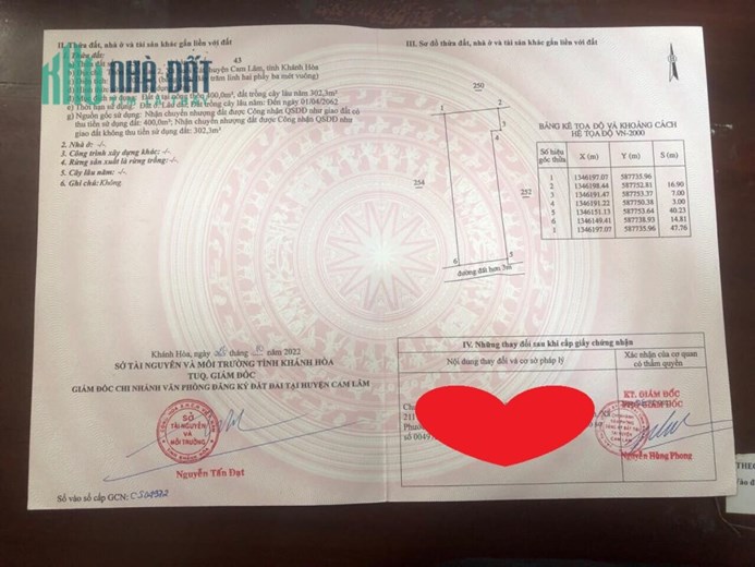 ĐẤT NỀN SUỐI CÁT - CAM LAM - GIÁ ƯU ĐÃI: TỪ 2.5 TỶ ĐỒNG GIẢM CÒN 2 TỶ - CƠ HỘI VÀNG!