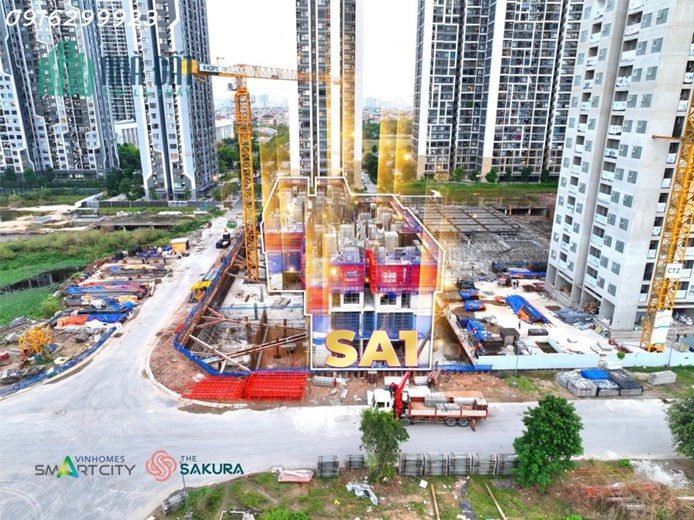 Sa1 Tòa nhà cuối cùng của phân khu Sakura Nhật Bản giá rẻ nhất dự án Vinhomes Smart City. Nhận siêu