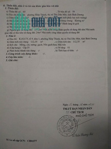 Chuyển về Đà Lạt, chính chủ cần bán nhà trung tâm TP Thủ Dầu Một, Bình Dương