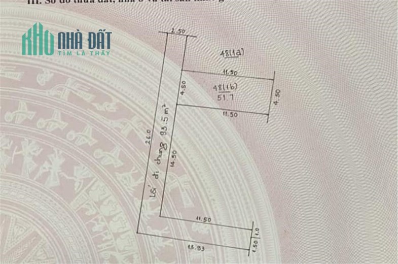 Hiếm Đông Anh, Vân nội, gần trạm y tế xã giá 30 thủng đáy