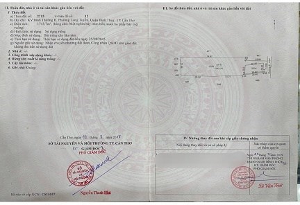 Chính chủ bán đất nền KV Bình Thường B - P.Long Tuyền - Q.Bình Thủy - TP.Cần Thơ.
