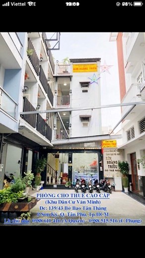 CHO THUÊ NHÀ TRỌ GIÁ SINH VIÊN KHU VỰC TÂN PHÚ