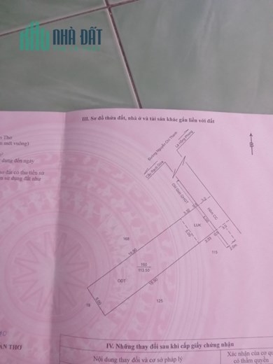 CHÍNH CHỦ CẦN BÁN GẤP LÔ ĐÁT Vị Trí Đẹp Tại Hẻm 66 Nguyễn Trí Thanh, Cần Thơ