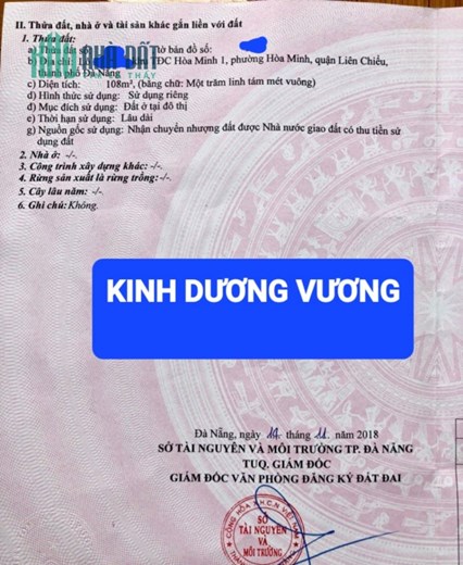 🔴💥Bán nhà 2 tầng đường Kinh Dương Vương - Hòa Minh - Liên Chiểu - Đà Nẵng.