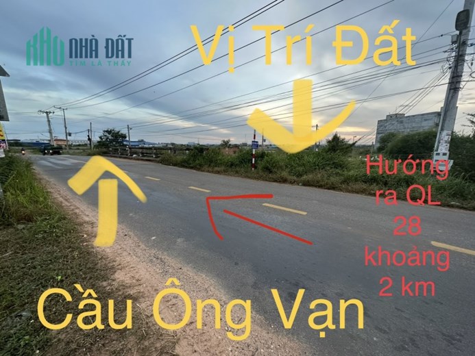 Chính chủ bán lô đất vị trí 1 gần KDC An Phú 1, xã Hàm Liêm, H.Hàm Thuận Bắc, Bình Thuận