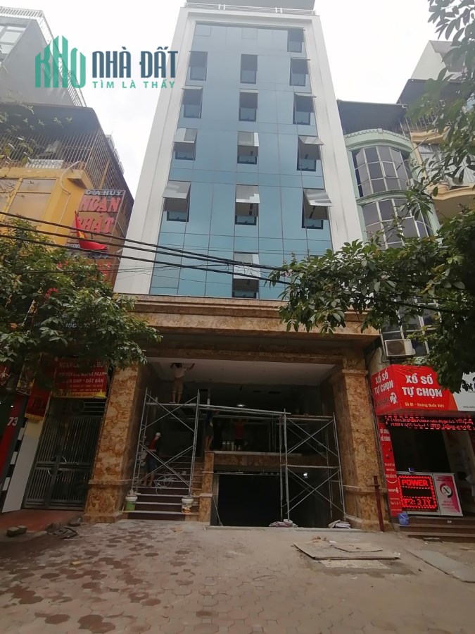 Bán toà văn phòng 9 tầng mặt phố Hoàng Quốc Việt Dt 292m2, Mt 9m. Giá 168 tỷ
