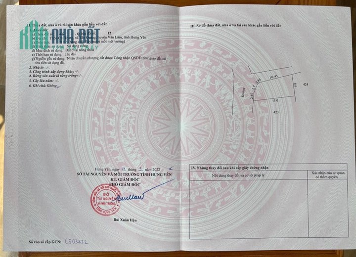 Chính chủ bán lô góc 2 măt tiền 71m tai Chí Trung, Tân Quang, Văn Lâm