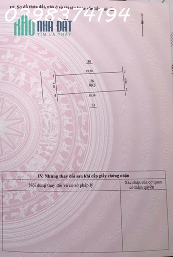 94m2 đất Đông Anh kích thước vuông đẹp chuẩn xây nhà ở đáng sống