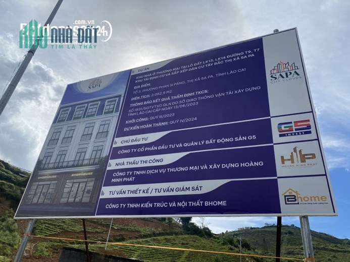 Bán khách sạn sapa City clouds, đường điện Biên Phủ lh 0982700605