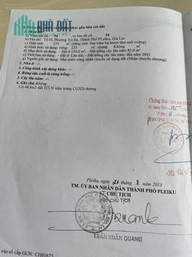 CHÍNH CHỦ CẦN BÁN HOẶC CHO THUÊ NHÀ TẠI ĐƯỜNG NƠ TRANG LONG, TP. PLEIKU, GIA LAI.