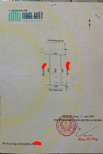 BÁN LÔ ĐẤT ĐẸP CHUNG CƯ BÃI HUYỆN, AN ĐỒNG, AN DƯƠNG
