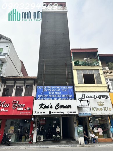 CHÍNH CHỦ CHO THUÊ NHÀ TIÊU CHUẨN VĂN PHÒNG 170 PHỐ BẠCH MAI - HAI BÀ TRƯNG - HÀ NỘI