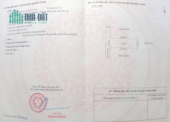 Bán nhà Ngô Gia Tự gần Chợ Đằng Lâm, 40m 3 tầng GIÁ 2.3 tỉ