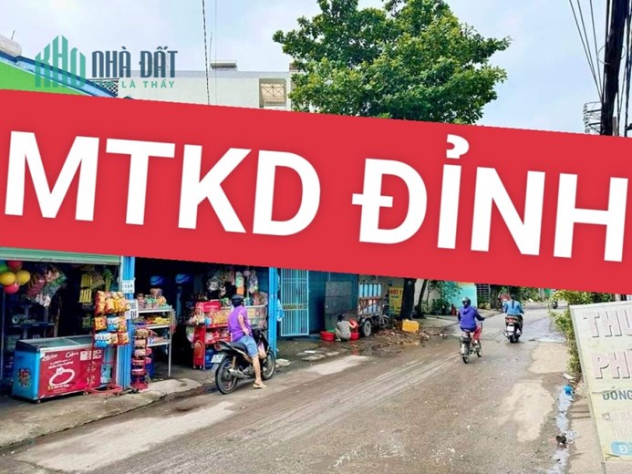 Giảm tụt Quần! - 78m2 Mặt tiền Kinh doanh Tân Thới Hiệp, Quận 12 - Chỉ còn 4 tỷ 99