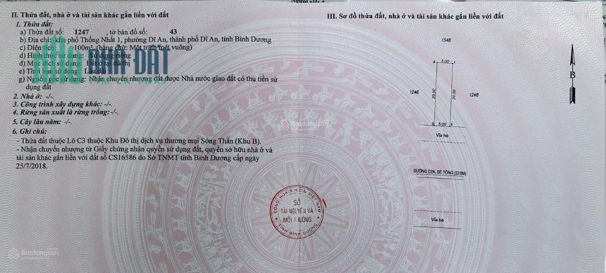 CỰC HIẾM CHÍNH CHỦ BÁN ĐẤT VINCOM DĨ AN- VỊ TRÍ ĐẸP 2 MẶT TIỀN ĐƯỜNG D2A- NGÃ TƯ 550