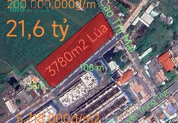 Bán lô đất lúa chuyển thổ phân lô hai mặt tiền giá 21,6 tỷ