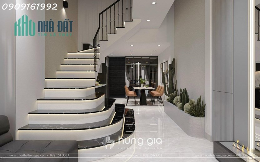 Nhà đẹp độc lập xây mới tại phố Trần Nguyên Hãn_Ô tô đỗ thoải mái