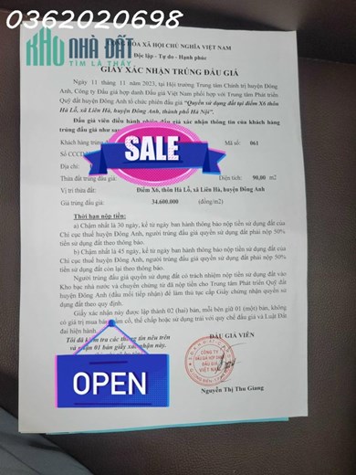 Á HẬU VIEW VƯỞN HOA X6, HÀ LỖ, LIÊN HÀ, ĐÔNG ANH, HÀ NỘI LIÊN HỆ: 0362020698 ĐỂ XEM ĐẤT VÀ NHẬN TƯ