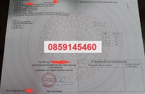 Chính chủ cần bán đất nền dự án tại Xuân Hoà, TP.Phúc Yên, Vĩnh Phúc; 0859145460