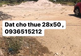 CHO THUÊ ĐẤT 28X50M CÓ 150M2 THỔ CƯ