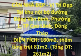 BÁN NHANH BÁN GẤP CĂN NHÀ ĐẸP - Vị Trí Đẹp Tại Khu Hot Nhất TP Cao Lãnh, Đồng Tháp
