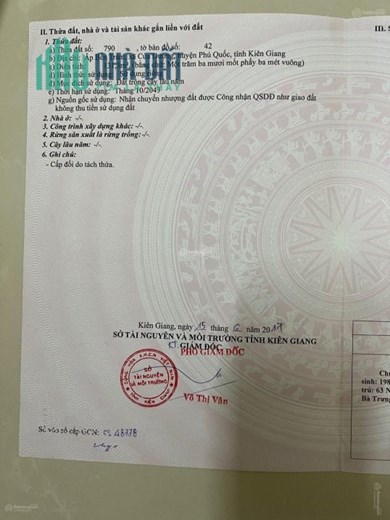 Chính chủ bán lô đất Bến Tràm, Cửa Dương, Phú Quốc