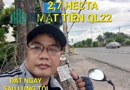 Mặt Tiền 27000m2 QL22 có 108 tỷ Tân An Hội Củ Chi TP.HCM