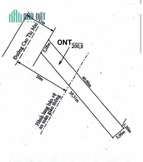 Bán 200m2 thổ cư MT nhựa Cao Thị Mai SHR 1.5 tỷ. Lh:0912458735