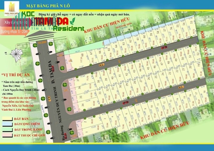 Bán đất Tam Đa q9,DT50m,giá 2.85ty dân cư hiện hữu,0933660119
