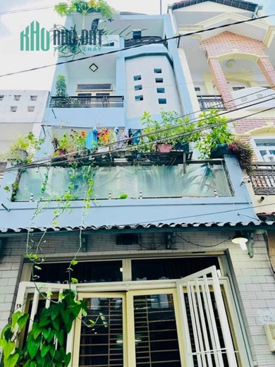 Bán Nhà 60M2, 4 tầng, 3Pn, hẻm 8m, DTSD 120M2,5TY, SHR,Chợ Căn Cứ GV