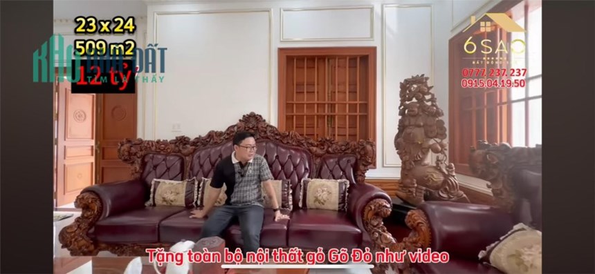 Giảm 2 tỷ bán gấp biệt thự 509m2 tại thị Xã Bến Cát - Bình Dương